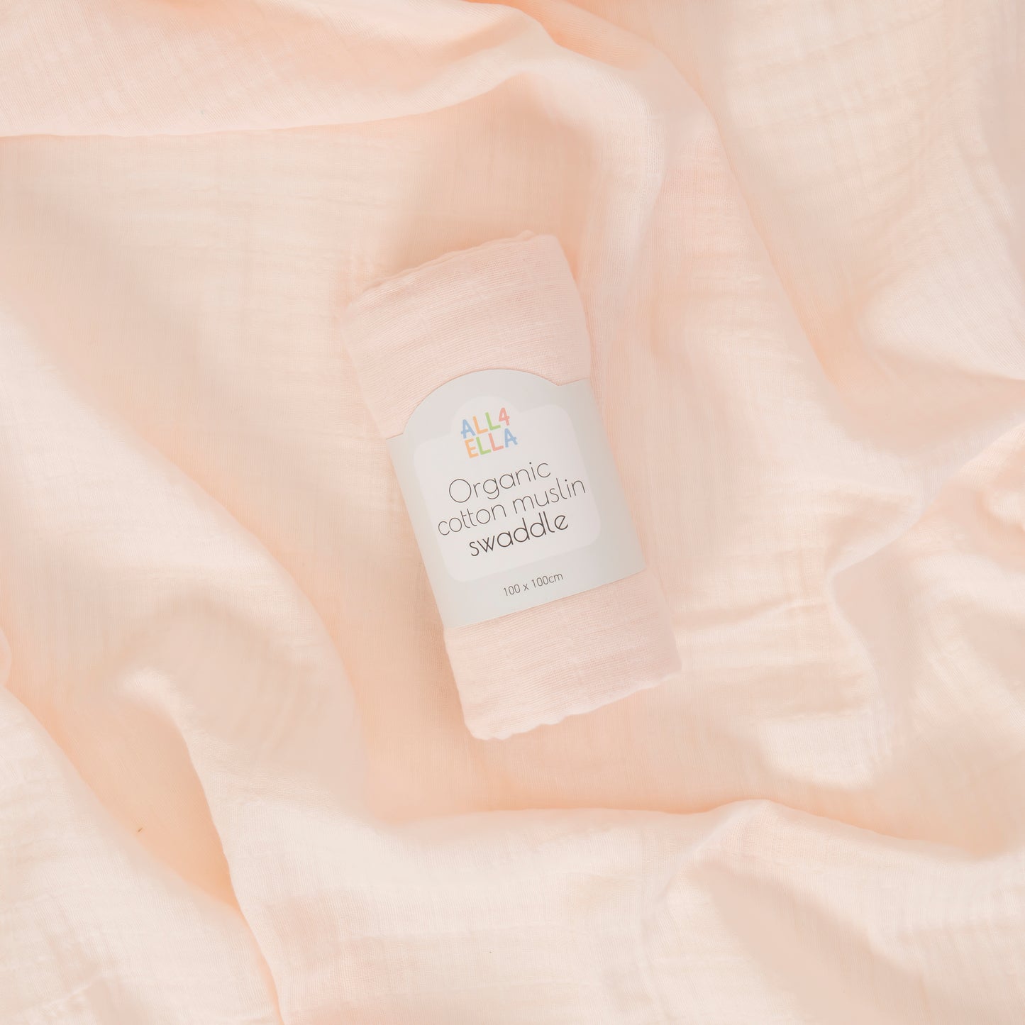 Muslin Swaddle - Baby Pink
