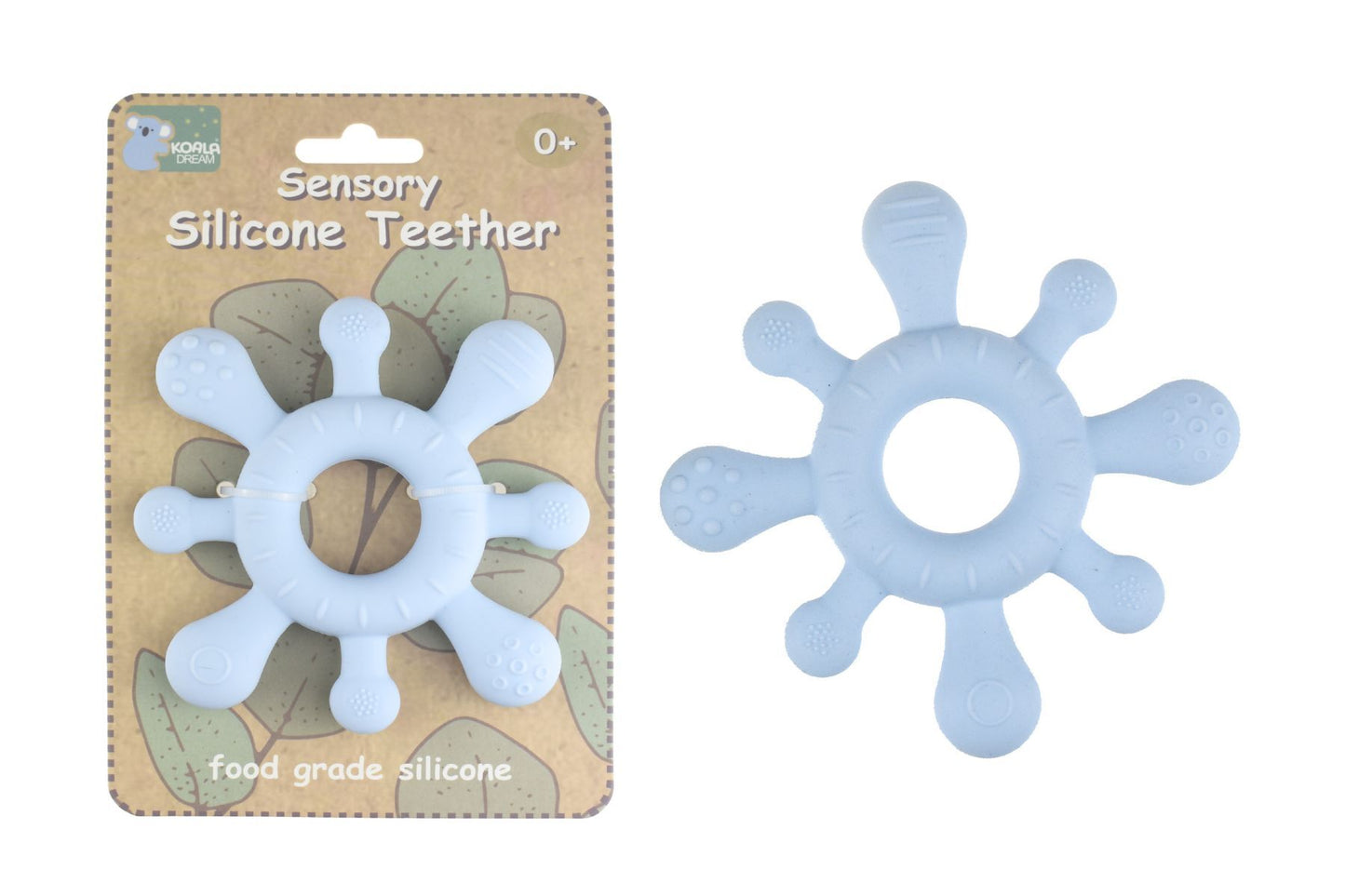 Sensory Silicone Splash Teether – Blue