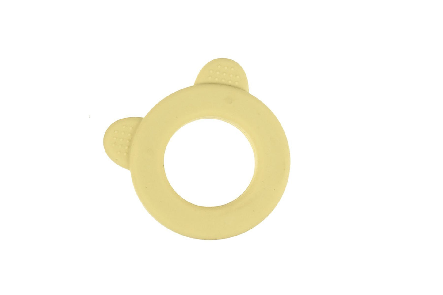Sensory Silicone Bear Teether - Yellow