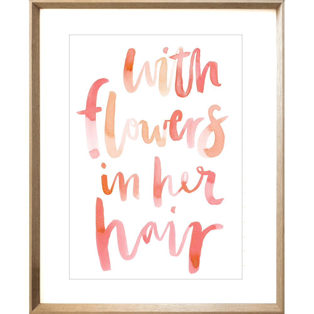 Flowers in her hair
