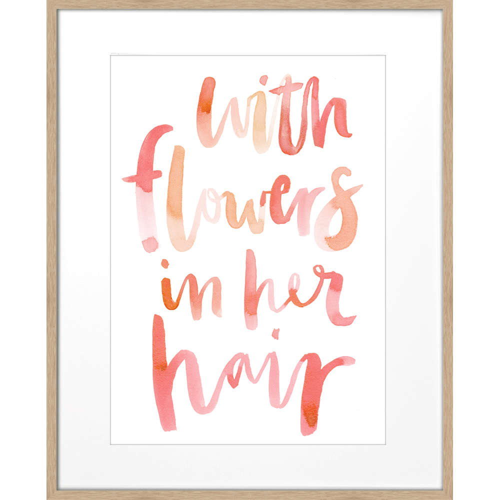 Flowers in her hair