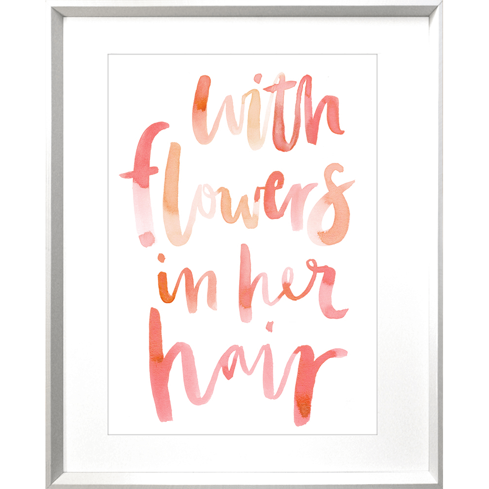 Flowers in her hair