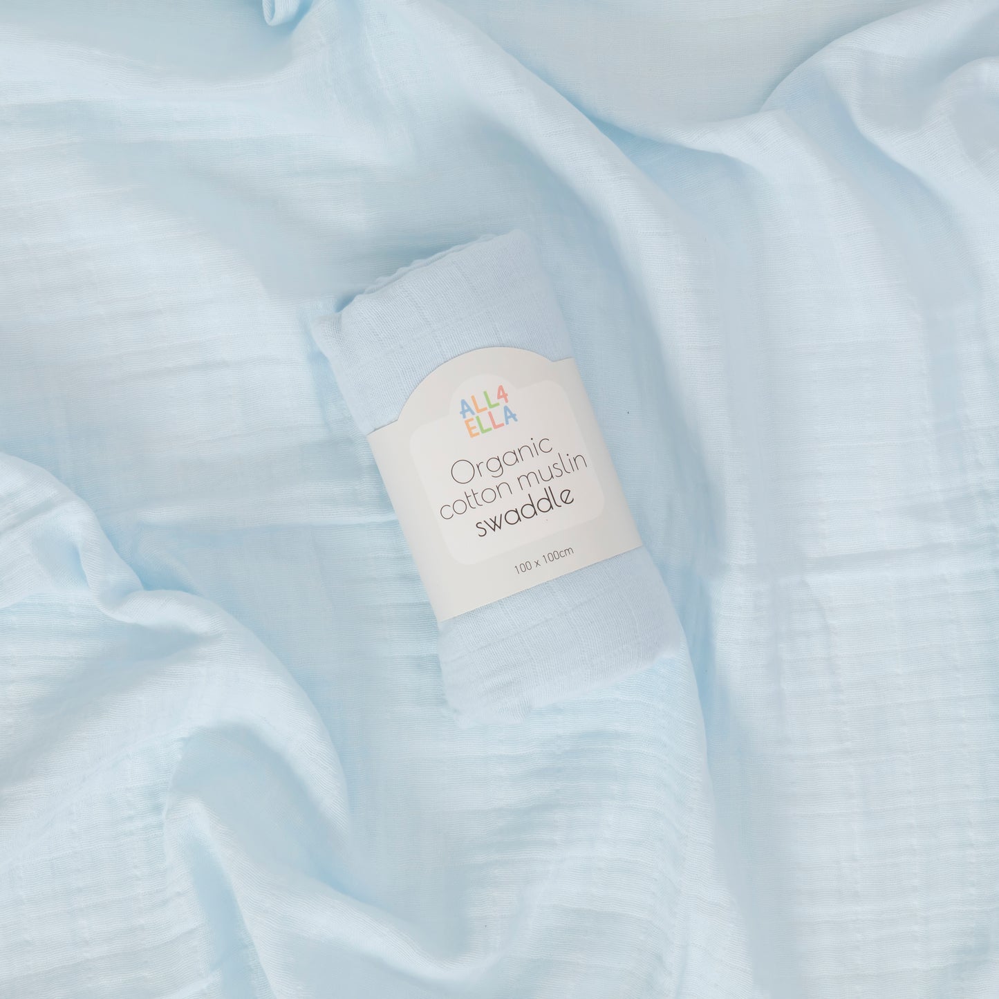 Muslin Swaddle - Baby Blue