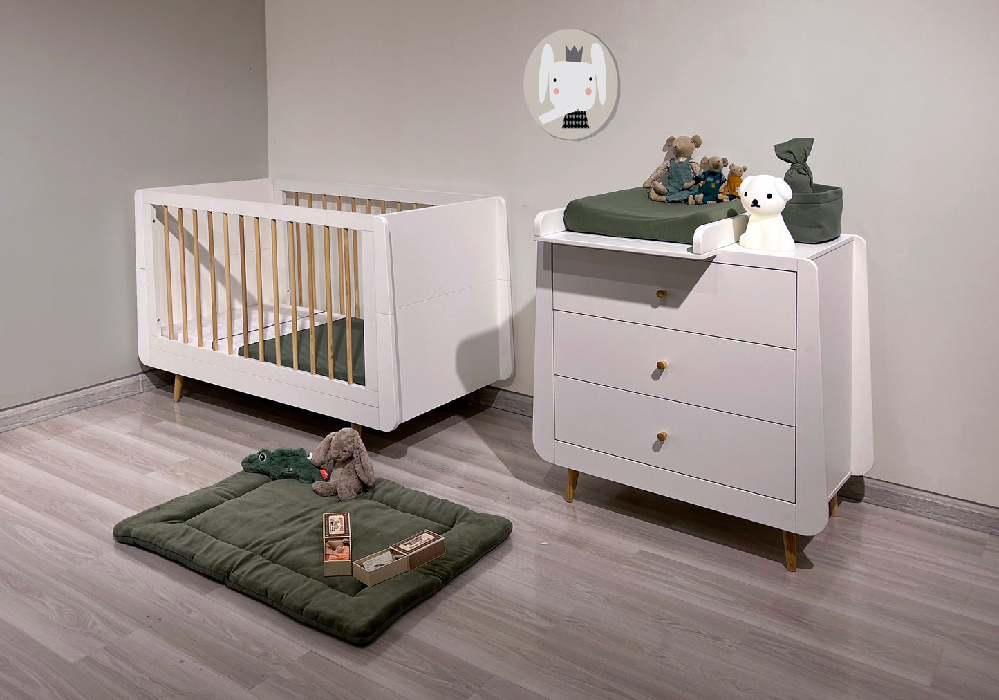 Santorini Cot – White