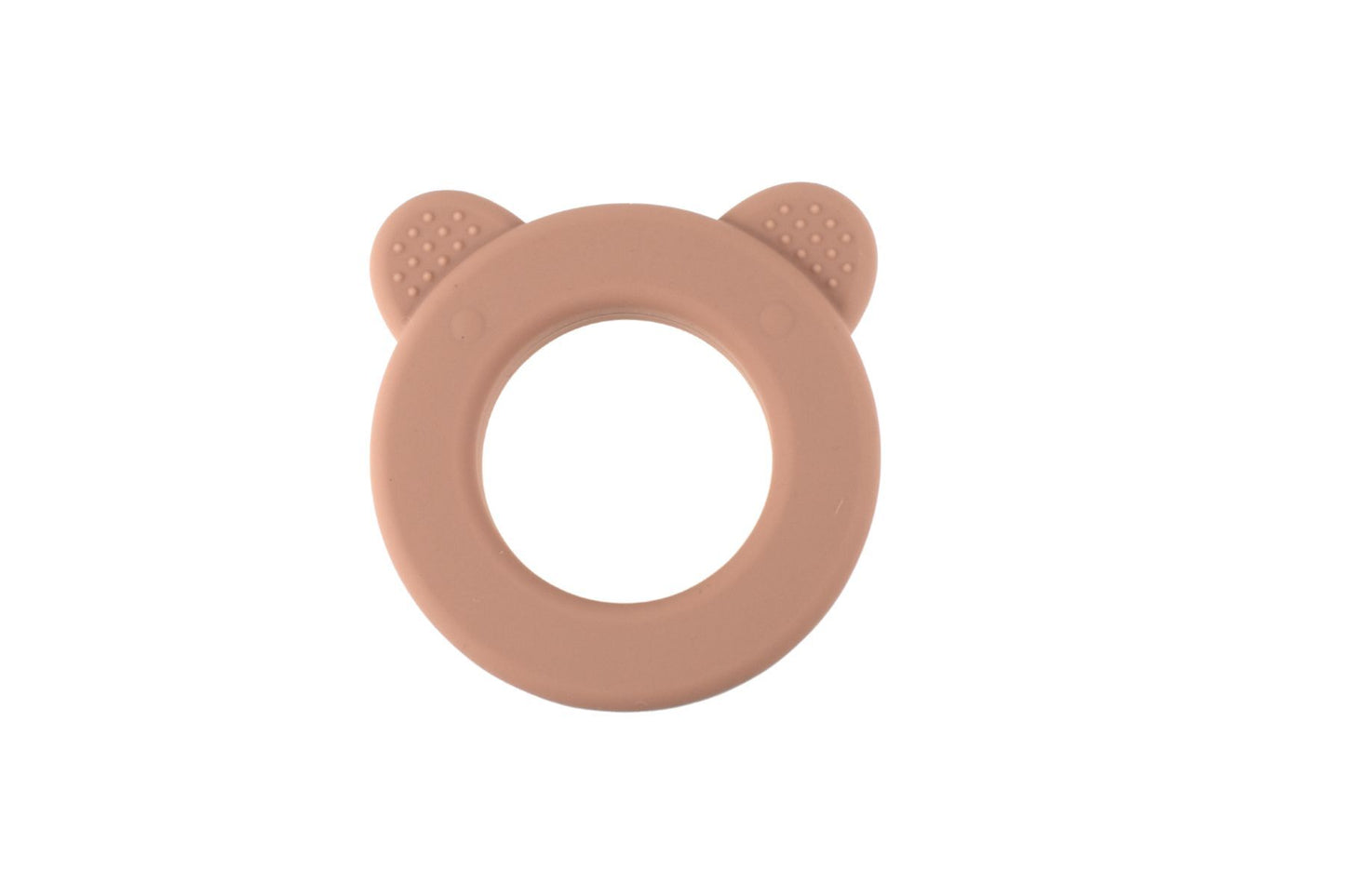 Sensory Silicone Bear Teether - Pink